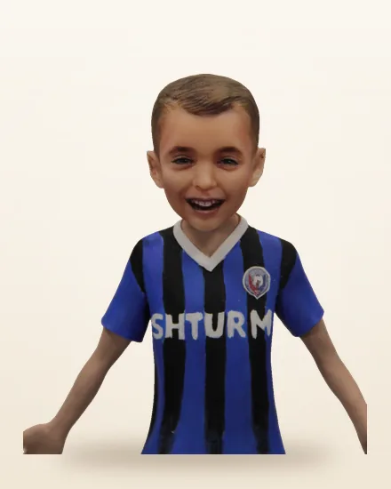 Юный футболист — 3D-статуэтка по фото, подарок ребёнку